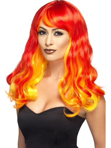 Devil Flame Ombre Wig