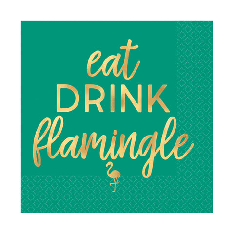Eat, Drink, Flamingle Napkins