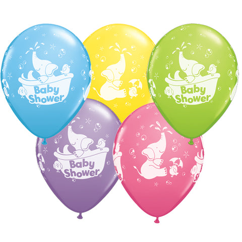 Elephant Baby Shower Latex Balloons