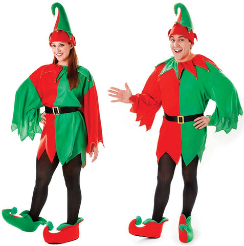 Unisex Elf Santa Helper Costume
