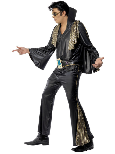 Elvis Black Cape Costume