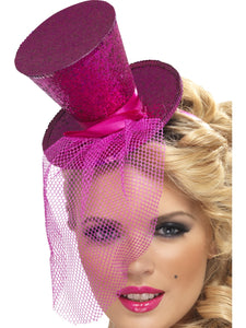 Fever Pink Mini Top Hat
