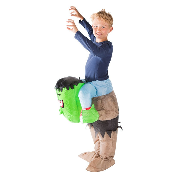 Kid's Inflatable Piggy Back Frankenstein Costume