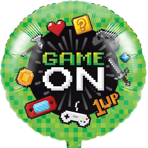 18 inch Game On Foil Balloon