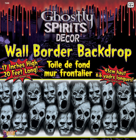 Ghostly Spirit Screaming Face Giant Wall Decoration