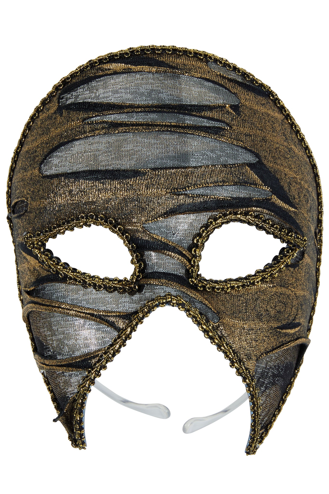 Gold & Black Ripped Look Eye Mask