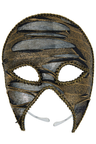 Gold & Black Ripped Look Eye Mask