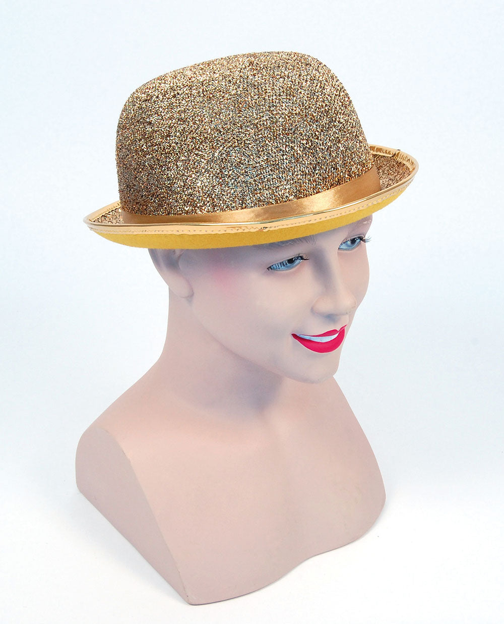 Gold Bowler Hat
