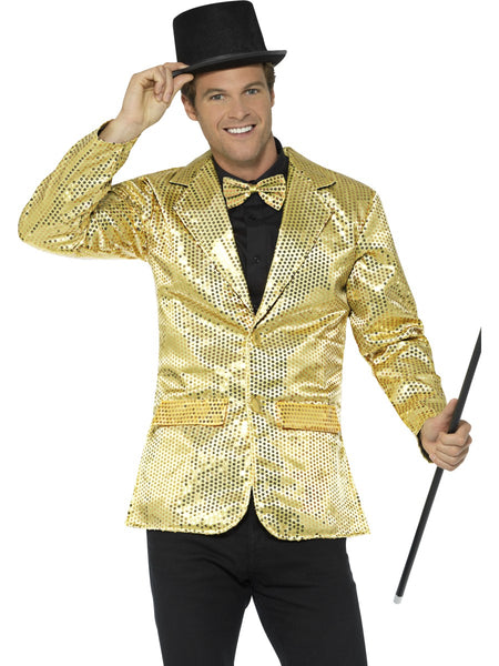 Men's Gold Sequin Jacket