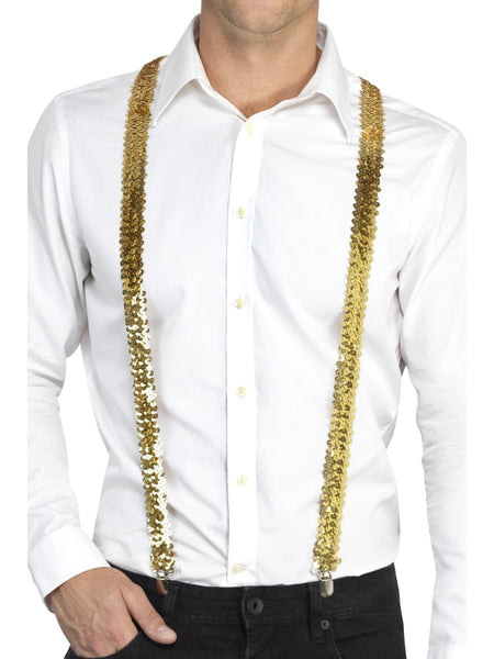 Gold Sequin Braces