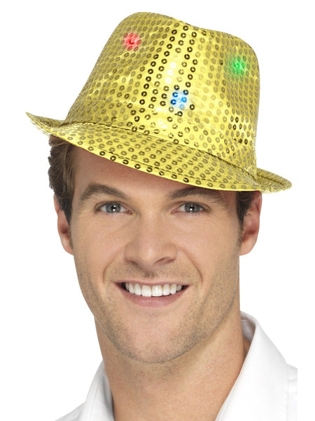 Gold Flashing Sequin Trilby