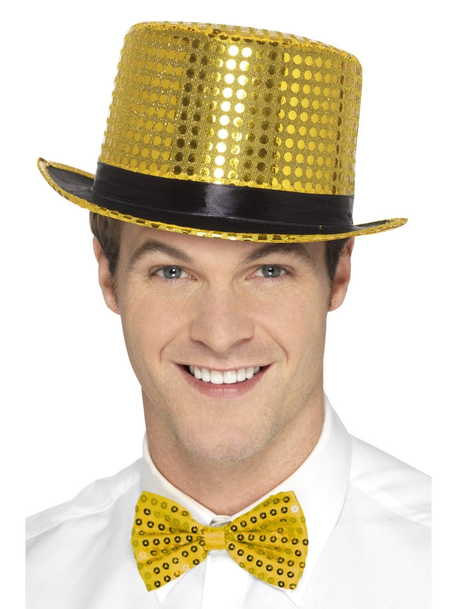 Gold Sequin Top Hat