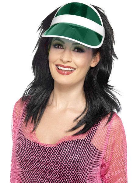 Unisex Green 80s Sun Visor