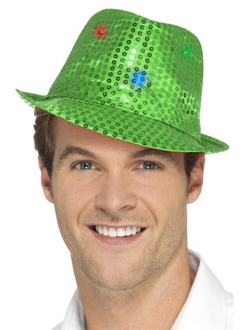 Green Flashing Sequin Trilby
