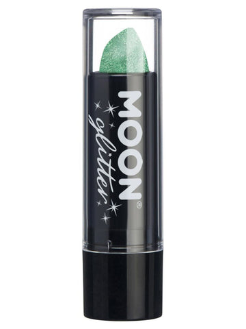 Moon Glitter Iridescent Green Glitter Lipstick