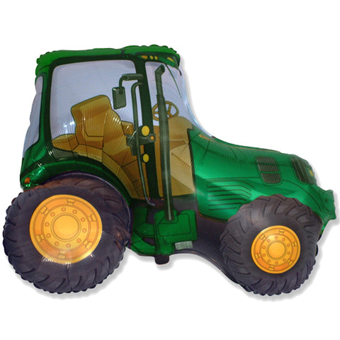 37 Inch Green Tractor Foil Balloon