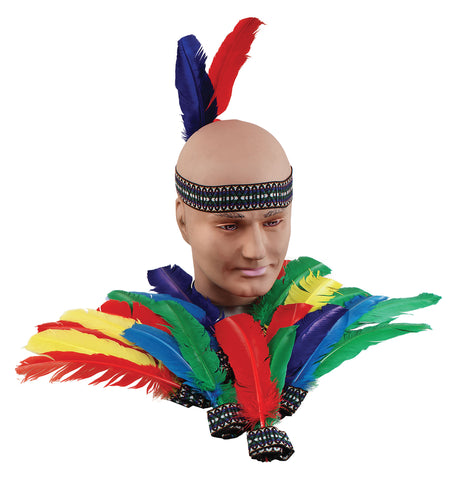 Indian Headband with Two Feathers