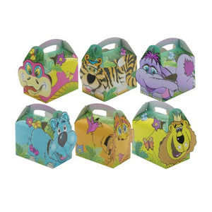 Jungle Friends Cardboard Party Boxes (10pk)