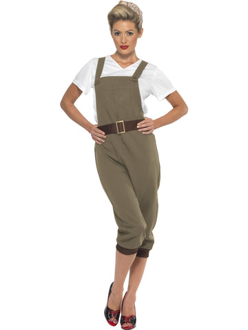 Khaki WW2 Land Girl Costume