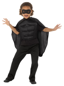 Kid's Black Superhero Set