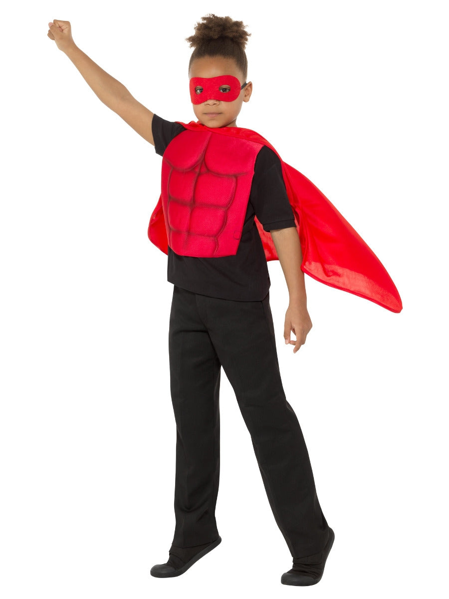 Kid's Red Superhero Set