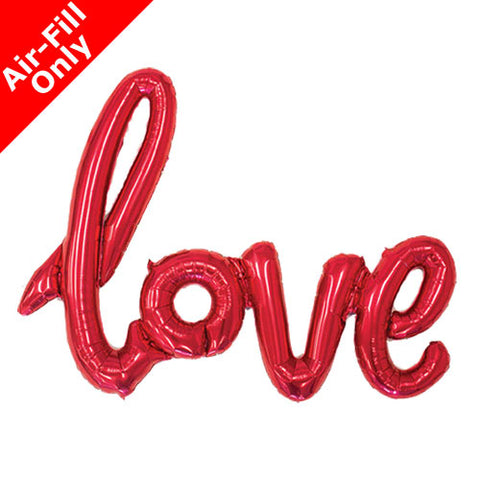 Red 'love' Air-filled Balloon Decoration