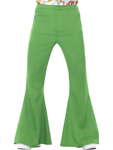 Men's Green Flared Trousers