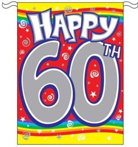 Multicoloured 60th Birthday Bunting