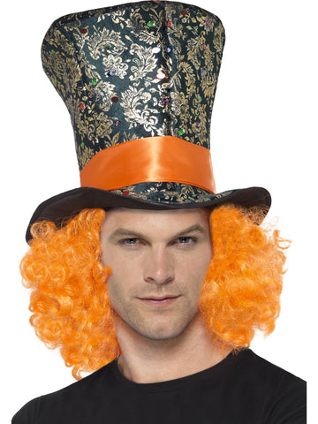 Multicoloured Top Hat with attached Hair