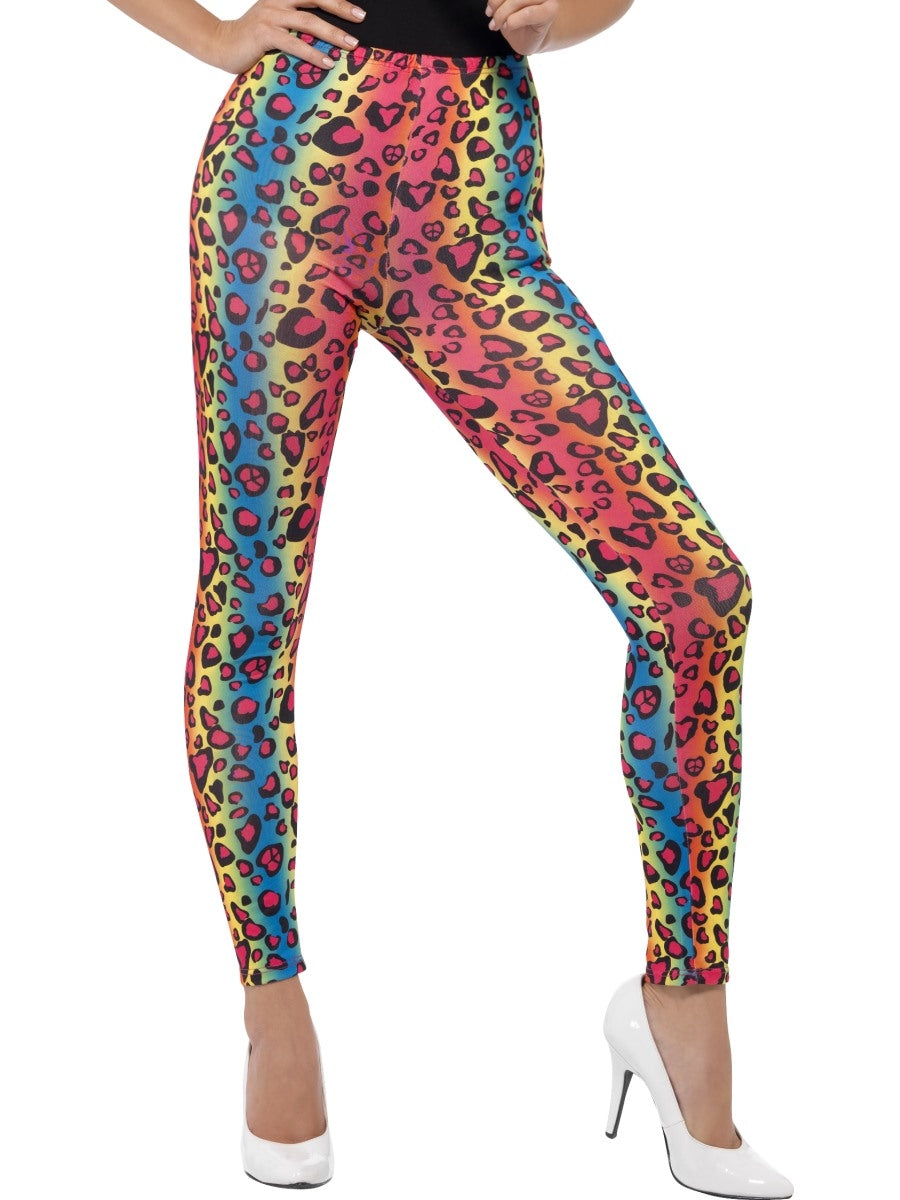 Neon Leopard Print Leggings