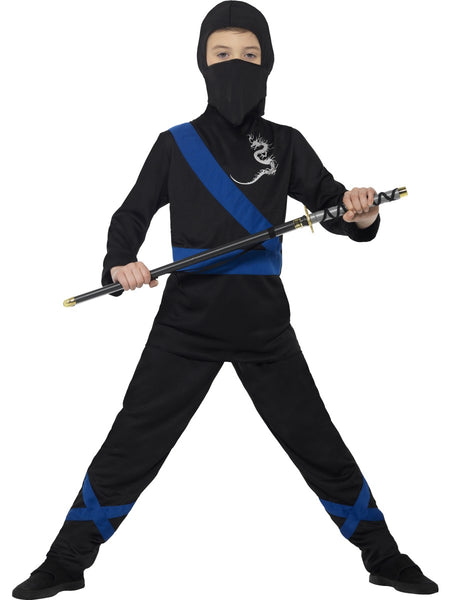 Ninja Assassin Black & Blue Costume