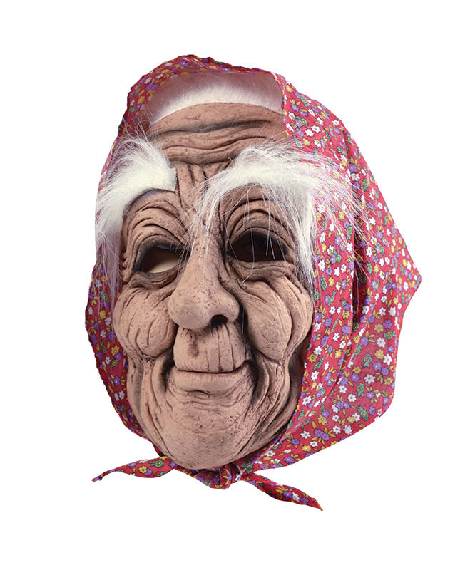Old Woman Mask with Headscarf