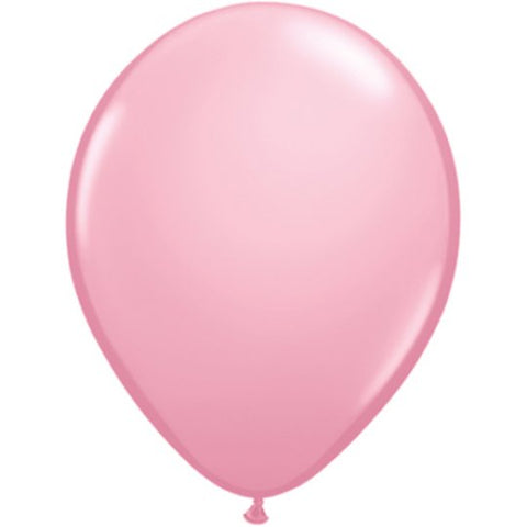 Plain Pink Latex Balloons (6pk)