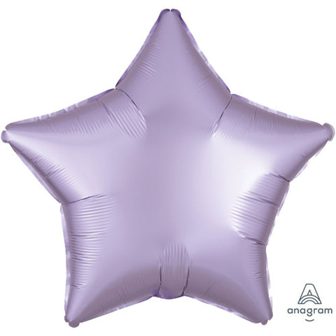 18 Inch Pastel Lilac Satin Star Foil Balloon