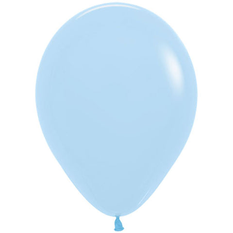 Pastel Matte Blue Latex Balloons