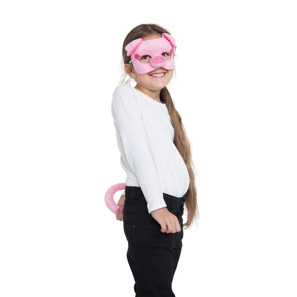 Pig Mask & Tail Set