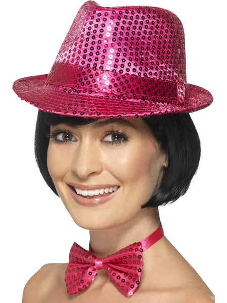 Pink Sequin Trilby