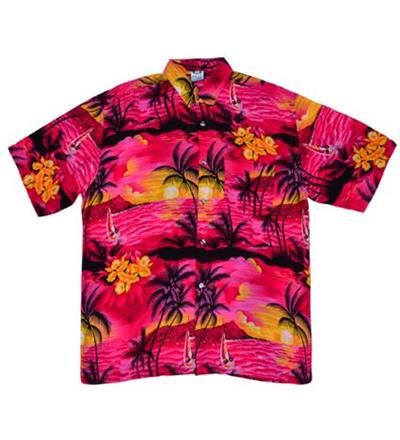 Budget Pink Palm Hawaiian Shirt