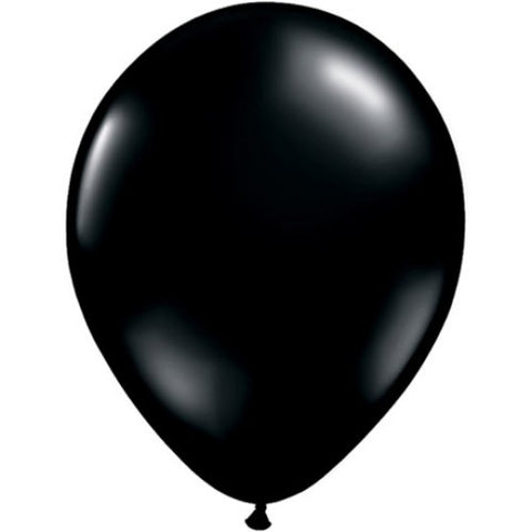 Plain Onyx Black Latex Balloons (6pk)