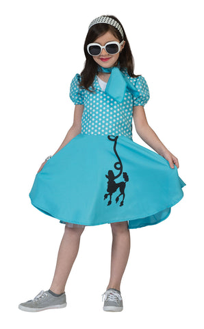 Child's Blue Poodle Dress Costume