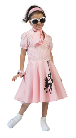 Child's Pink Poodle Dress Costume