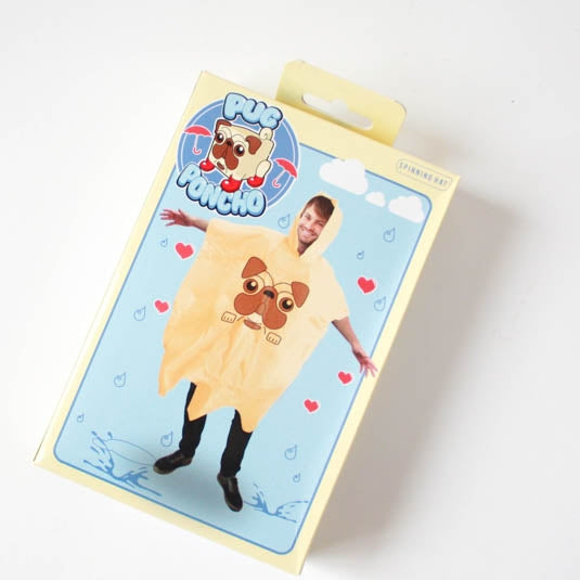 Unisex Pug Festival Poncho