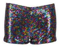 Rainbow Sequinned Hot Pants