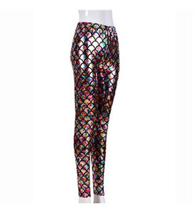 Multicoloured Mermaid Leggings