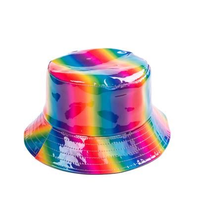 Rainbow Holographic Bucket Hat