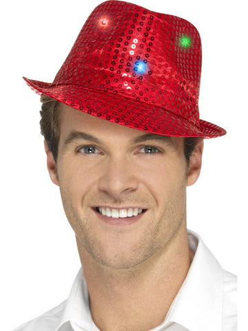 Red Flashing Sequin Trilby