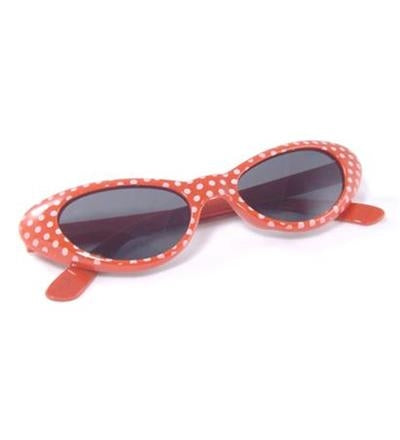 Red Polka Dot 50s Sunglasses