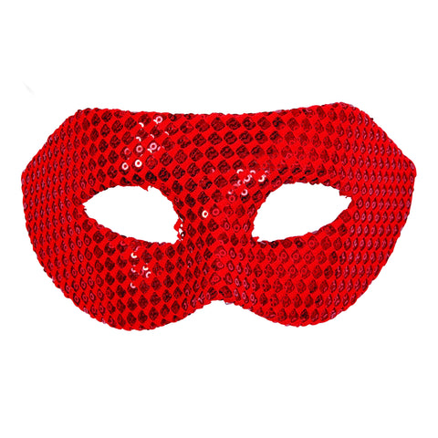 Red Sequin Eye Mask