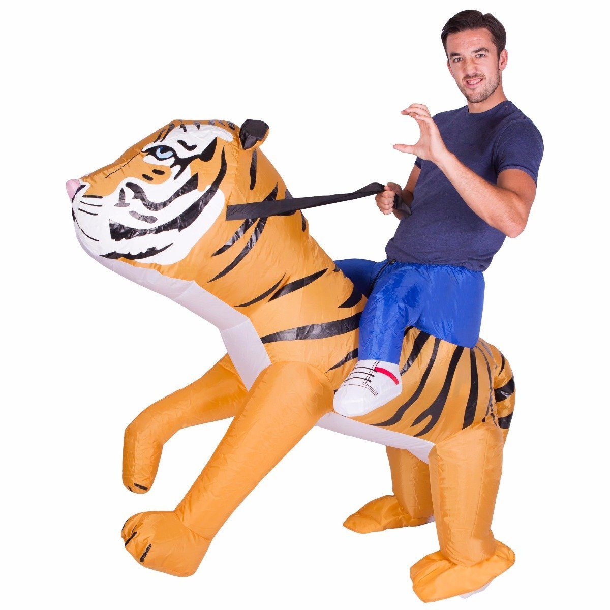 Inflatable Ride-On Tiger Costume