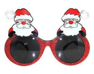 Glitter Santa Glasses